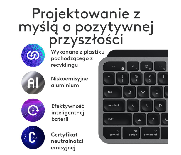 LOGITECH MX Keys S Combo for Mac Grafit 920-012845 - 1261405 - zdjęcie 13